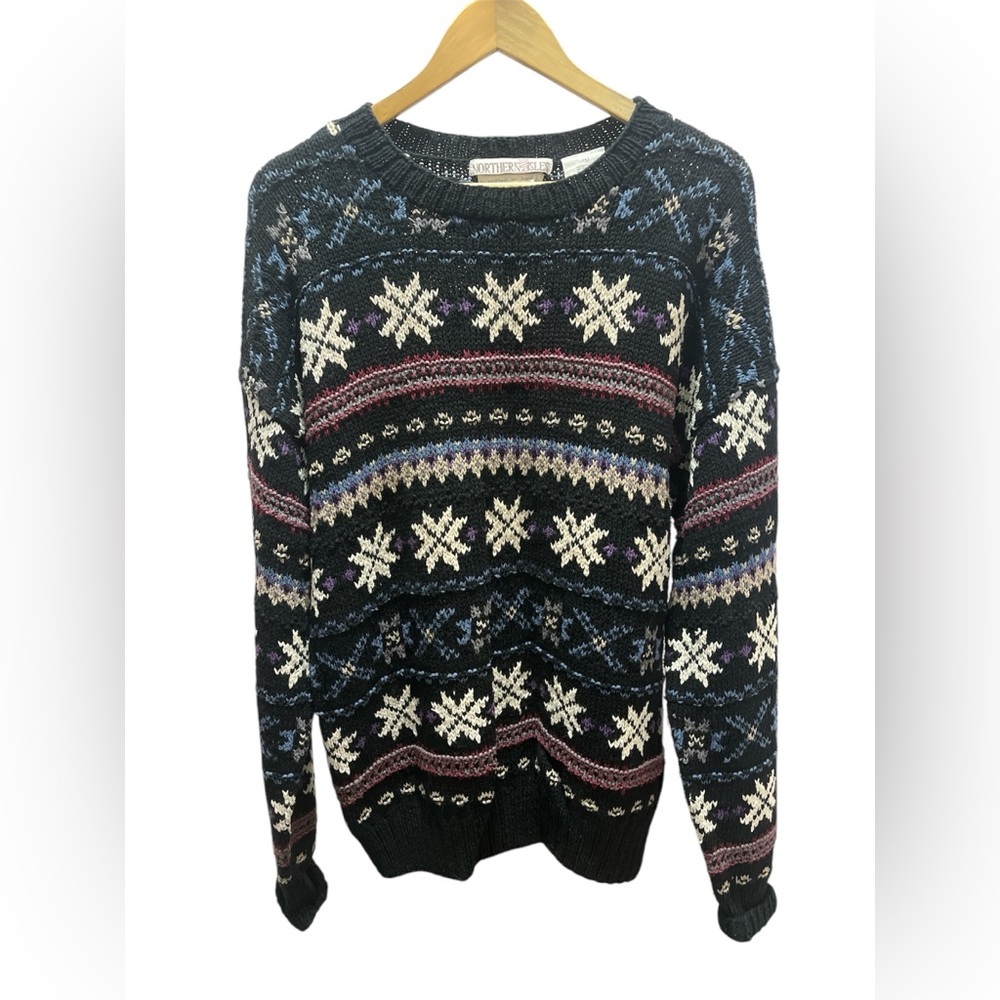 Hand knitted men’s sweater size Large